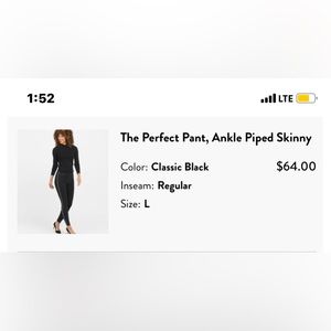 Spanx ankle piped skinny